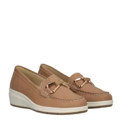 Mocassini Donna Camel