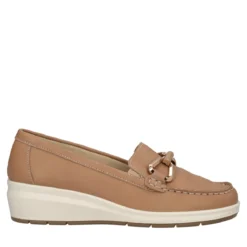 Mocassini Donna Camel