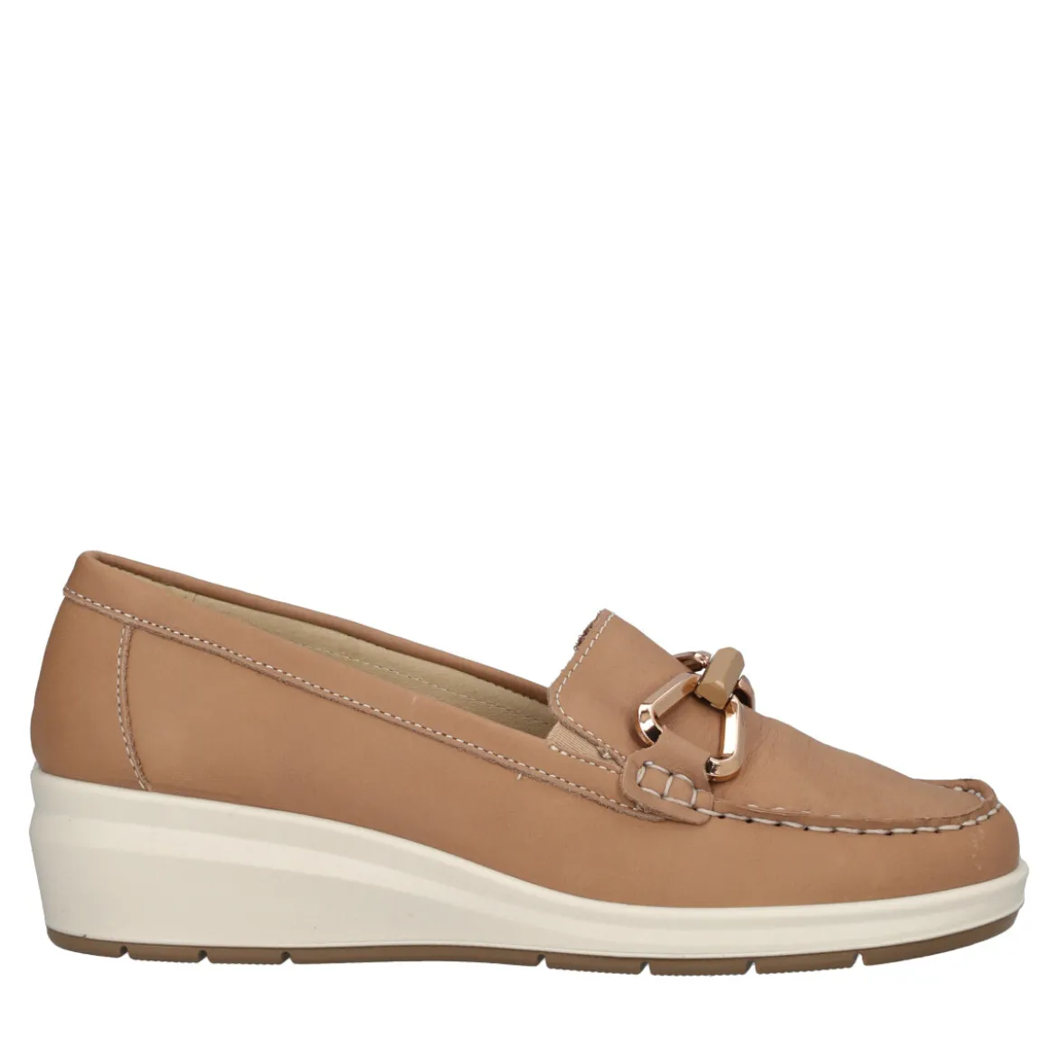 Mocassini Donna Camel