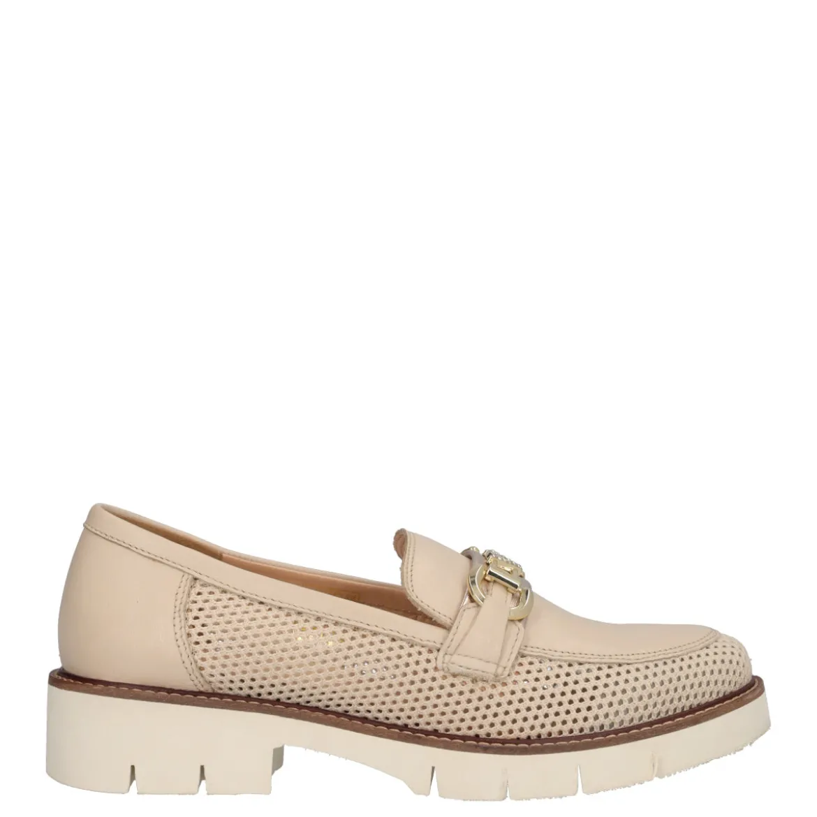 Mocassini Donna Crema