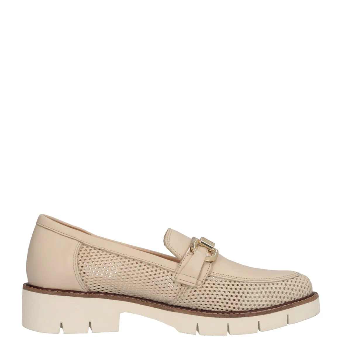 Mocassini Donna Crema