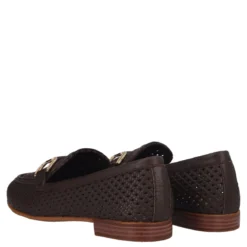Mocassini Donna Marroni in Pelle