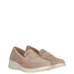 Mocassini Donna Taupe