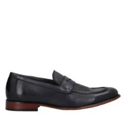 Mocassini Uomo Blu in Pelle