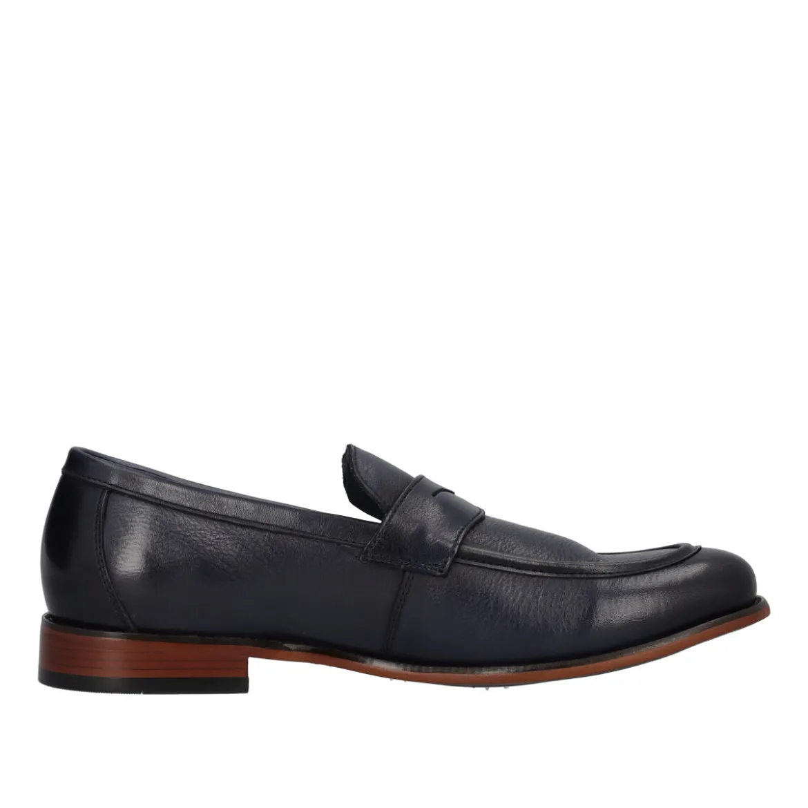 Mocassini Uomo Blu in Pelle