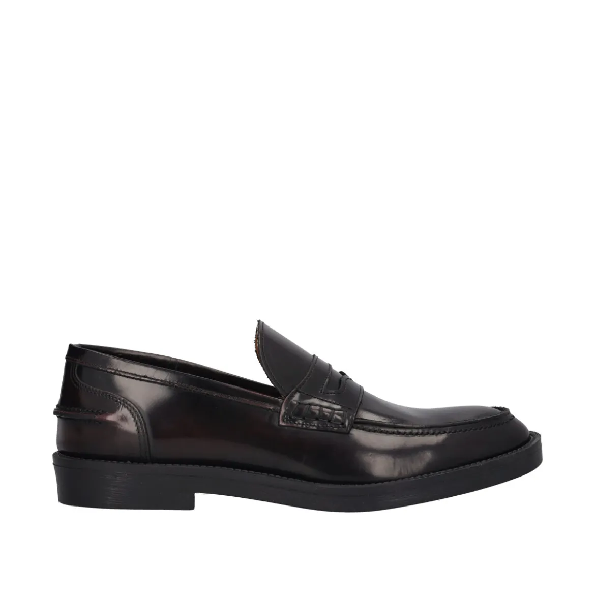 Mocassini Uomo Bordeaux in Pelle