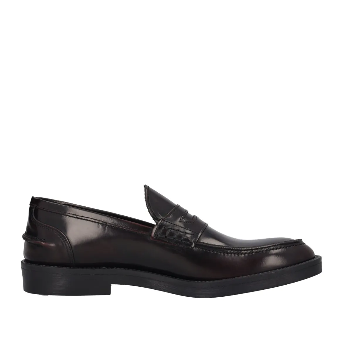 Mocassini Uomo Bordeaux in Pelle