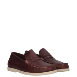 Mocassini Uomo Burgundy in Pelle
