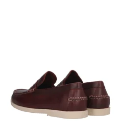 Mocassini Uomo Burgundy in Pelle