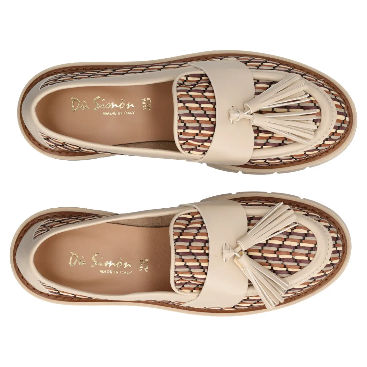 Mocassino Donna Beige