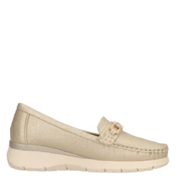 Mocassino Donna Oro