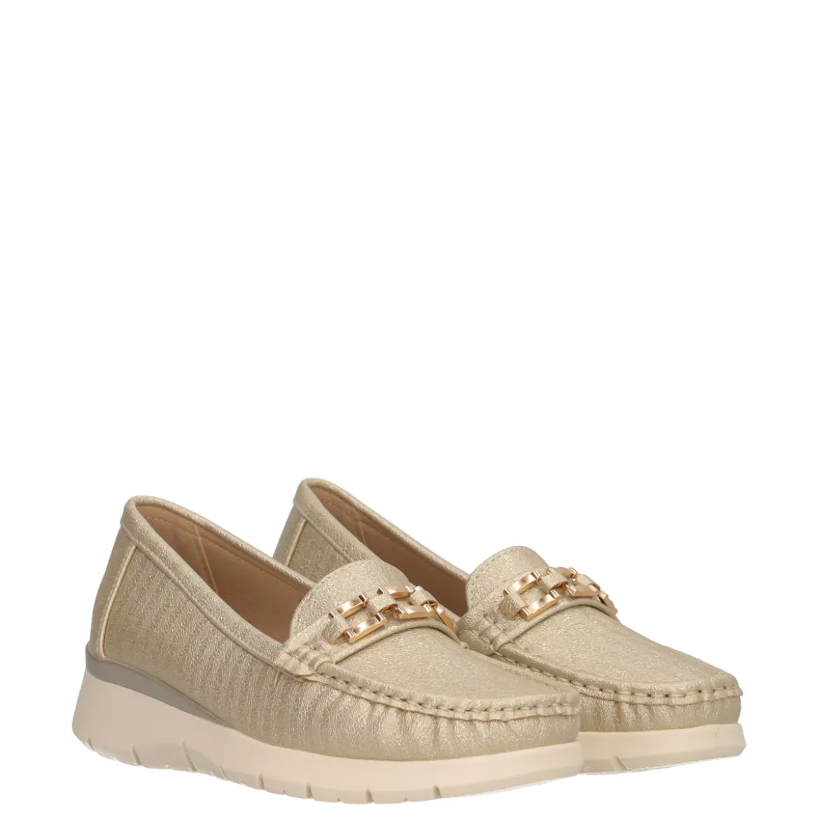 Mocassino Donna Oro