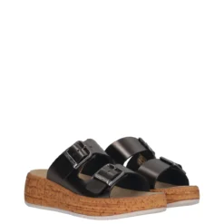MOLL Ciabatte Comfort Donna Grigie Scure