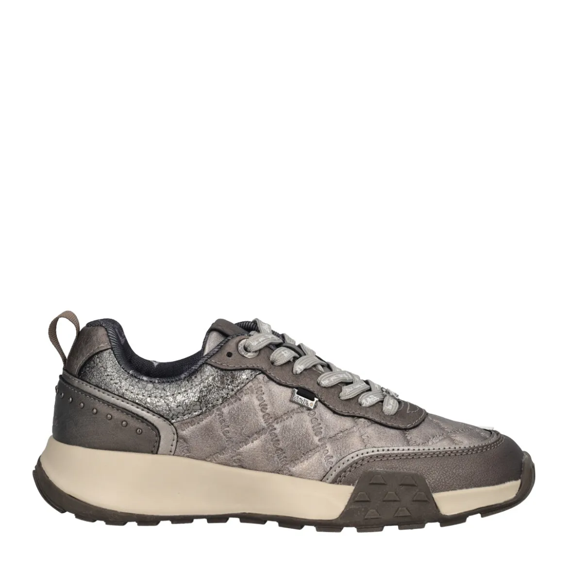 OPORTO Sneakers Donna Grigie Metallizzate