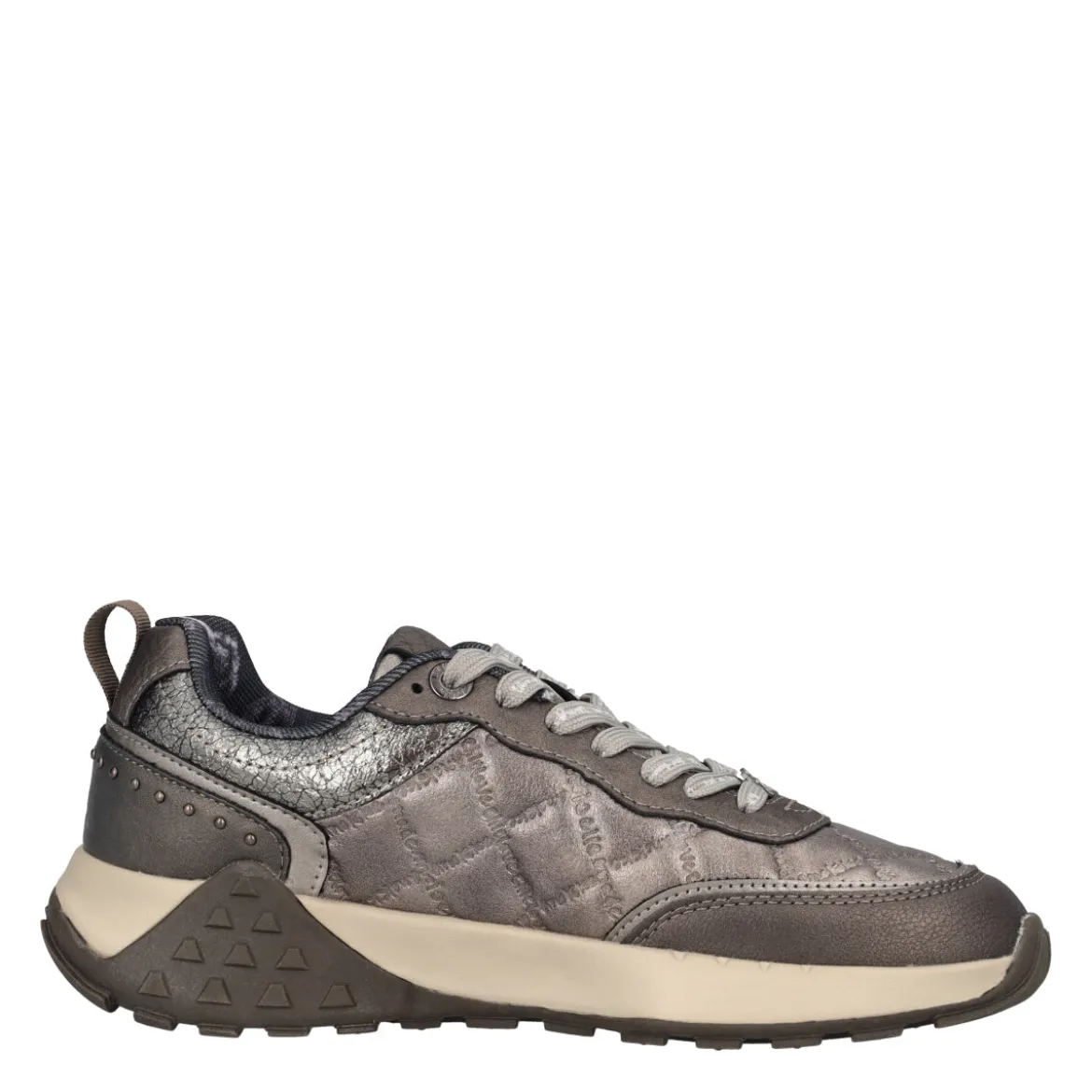 OPORTO Sneakers Donna Grigie Metallizzate
