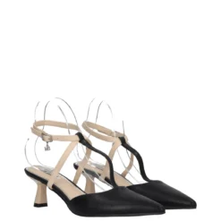 PLEASE Sandali con Tacco Donna Neri