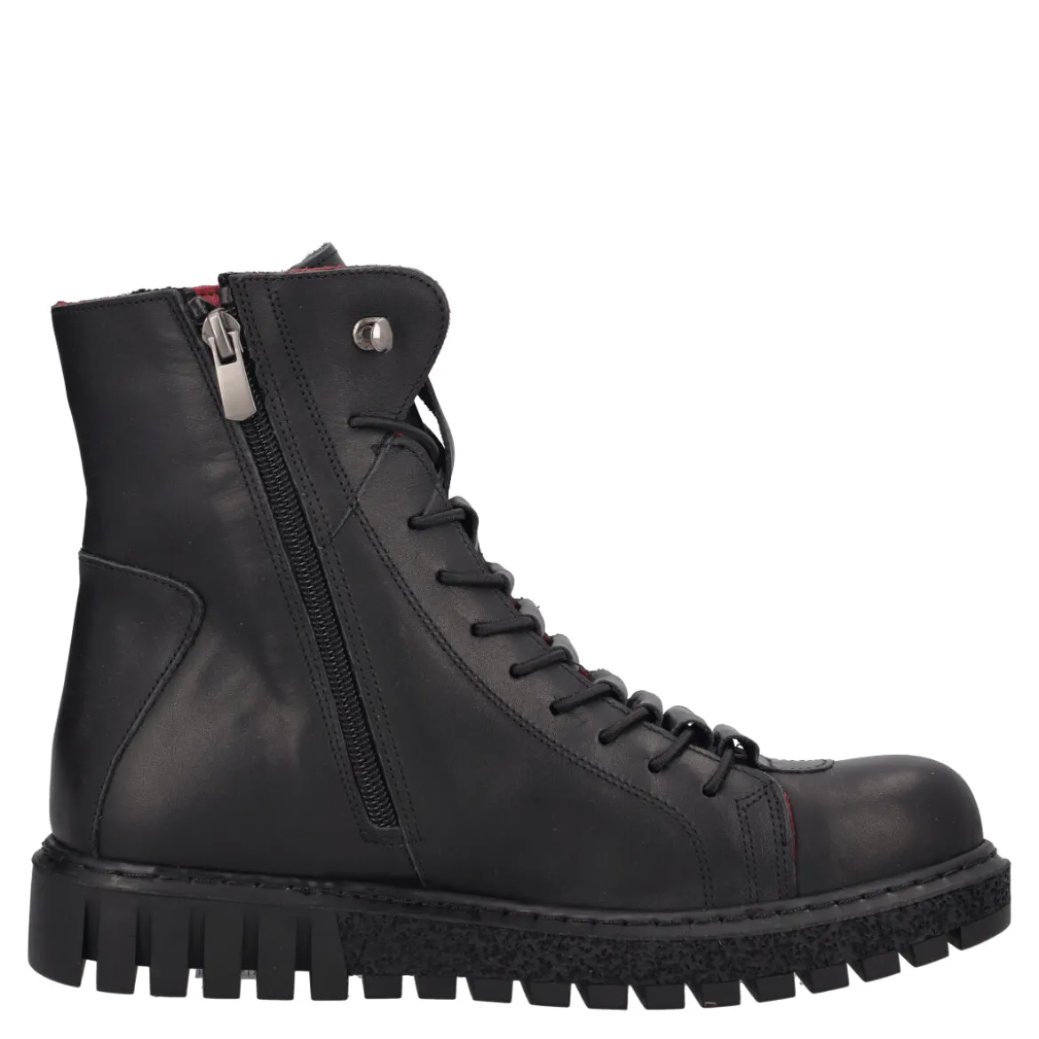 Polacchi Donna Neri in Pelle