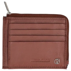 Porta carte Uomo Marrone in Pelle