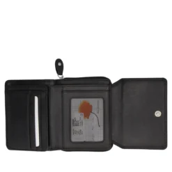 Portafoglio Donna Nero in Pelle