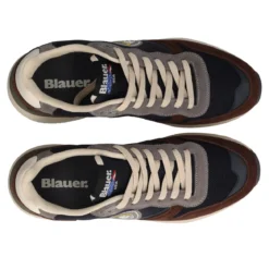 RAY 02 Sneakers Uomo Blu e Marroni