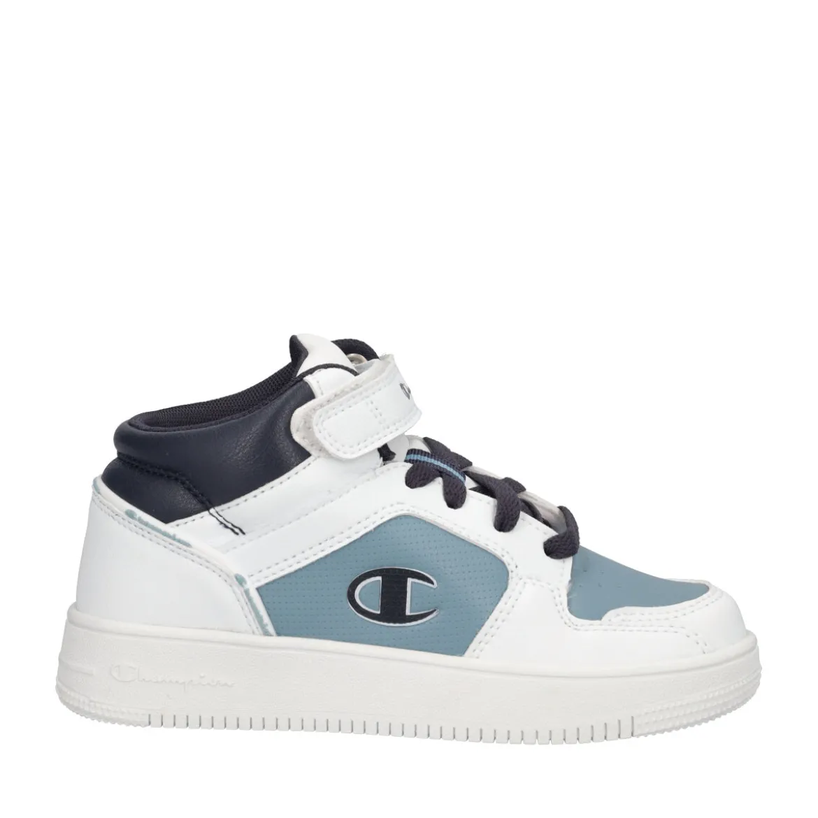 RD18 2.0 MID B PS MID CUT Sneakers Junior Bianche e Azzurre
