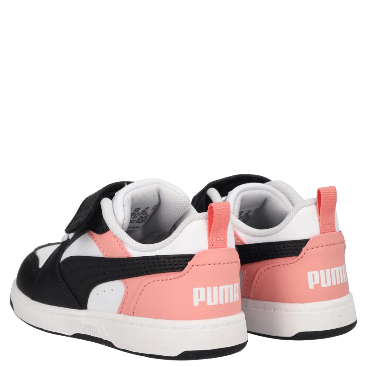 REBOUND V6 LO AC INF Sneakers Bambina Bianche, Nere e Rosa