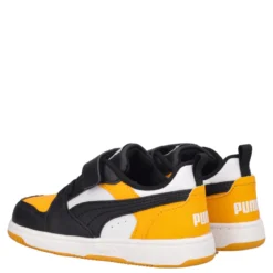 REBOUND V6 LO AC INF Sneakers Bambino Bianche, Gialli e Nere