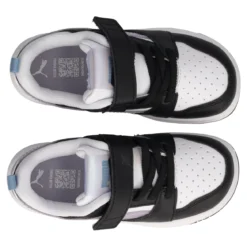 REBOUND V6 LO Sneakers Bambina Lilla Metallizzato, Nere e Bianche