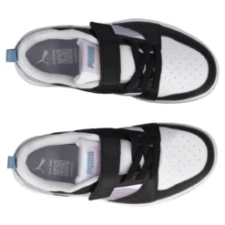 REBOUND V6 LO Sneakers Junior Lilla Metallizzato, Bianche e Nere