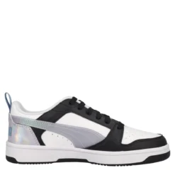REBOUND V6 LO Sneakers Junior Lilla, Bianche e Nere