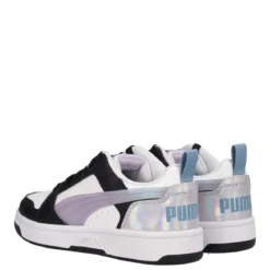 REBOUND V6 LO Sneakers Junior Lilla, Bianche e Nere