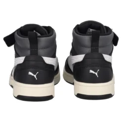 REBOUND V6 MID AC PS Sneakers Junior Grigie, Nere e Bianche