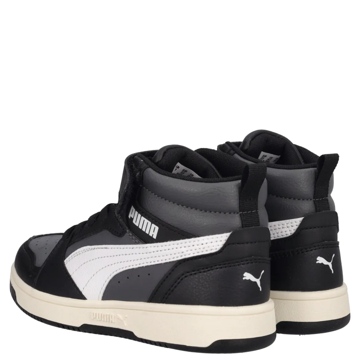 REBOUND V6 MID AC PS Sneakers Junior Grigie, Nere e Bianche