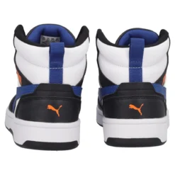 REBOUND V6 MID JR Sneakers Bambino Bianche, Nere e Blu