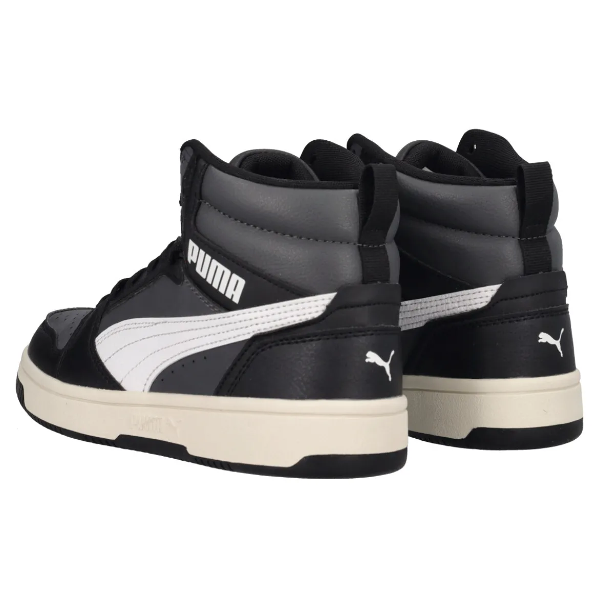 REBOUND V6 MID JR Sneakers Junior Nere e Bianche
