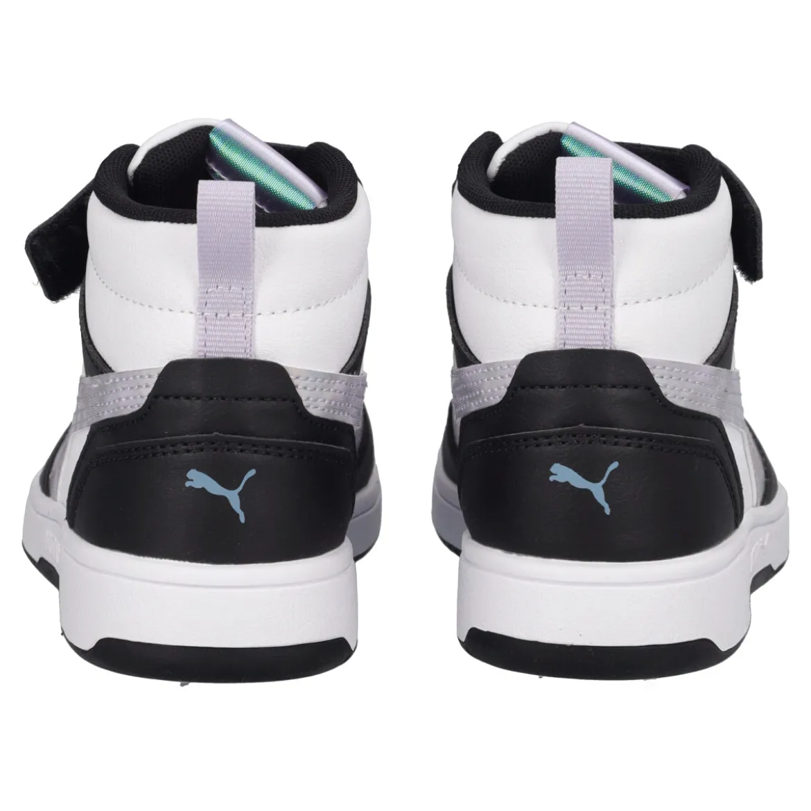 REBOUND V6 MID Sneakers Junior Lilla, Bianche e Nere
