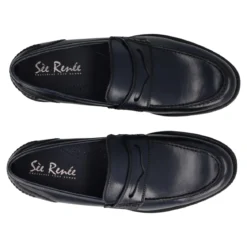 Rian Mocassini Uomo Blu Bristol in Pelle