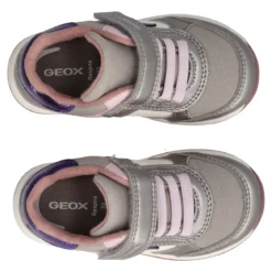 RISHON Sneakers Bambina Argento e Rosa