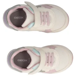 RISHON Sneakers Bambina Off White, Rosa e Lilla