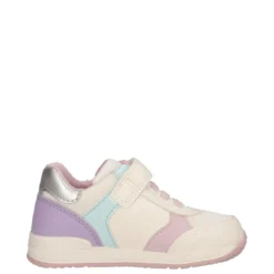 RISHON Sneakers Bambina Off White, Rosa e Lilla
