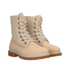 RIVER 2 Polacchi Donna Crema In Pelle