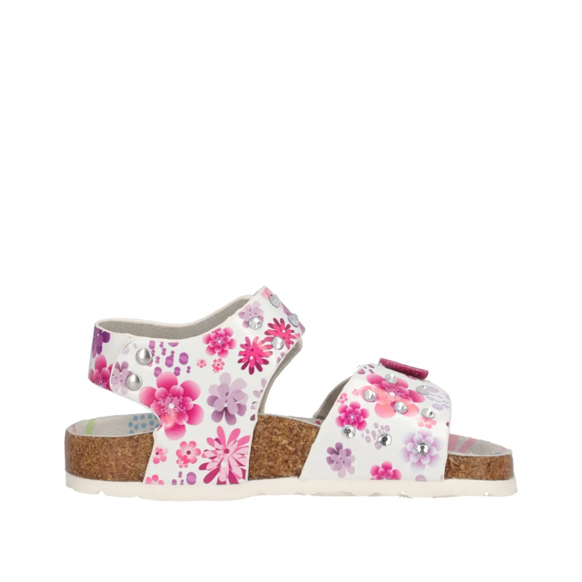 Sandali Bambina Bianche e Fucsia