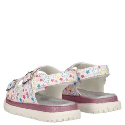Sandali Bambina Bianche Flower Multicolor