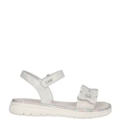 Sandali Bambina Bianchi Metallizzati