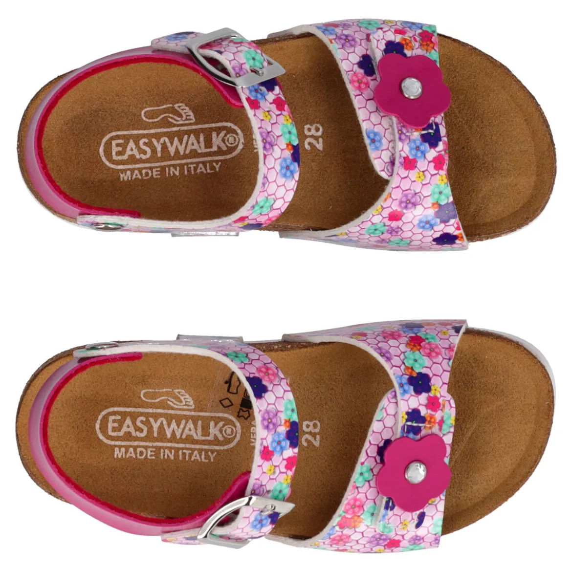 Sandali Bambina Fucsia-Glicine