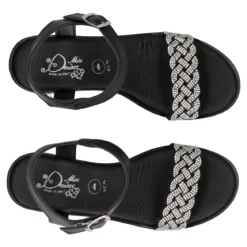 Sandali con Donna Nero