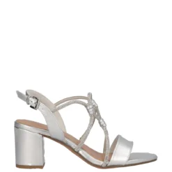 Sandali con Tacco Donna Argento