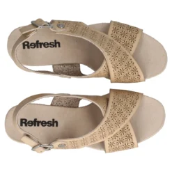 Sandali con Tacco Donna Beige