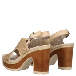 Sandali con Tacco Donna Beige