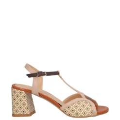 Sandali con Tacco Donna Beige